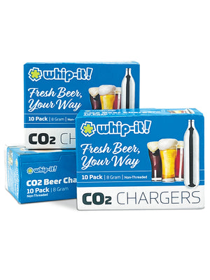 8g Beer Chargers (Non-Threaded), Case of 360