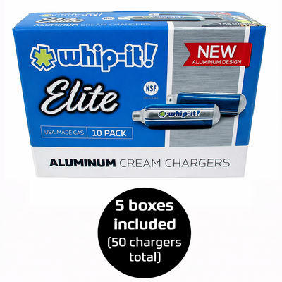 Whip-It! Elite Chargers Bundle (50 chargers)