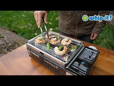 thumbnail image 2 of WHIP IT GrillMate Portable Butane BBQ Grill – Hard Case + 4 Free Cans Of Fuel 2 of 3