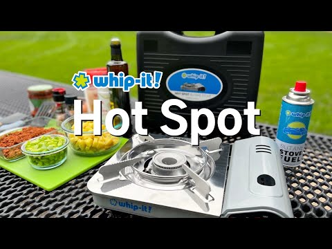 Whip-It! Estufa de butano Silver Hot Spot